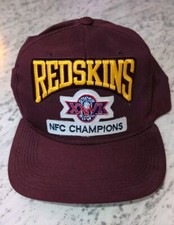 VTG 1991 Washington Redskins NFL Super Bowl XXVI NFC Champions Snapback Hat Cap