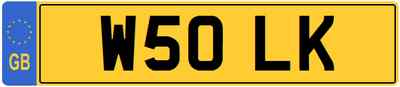 LK 5 OLK 50 FIFTY INITIALS Private CHERISHED Registration Number Plate