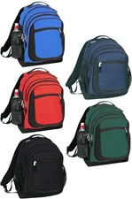 17" Deluxe Unisex Travel Backpack School Bookbag All Ages Multifunctional