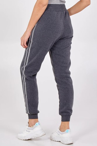 Ladies Women QED London Sparkle Detail Stripe Joggers - Picture 7 of 7