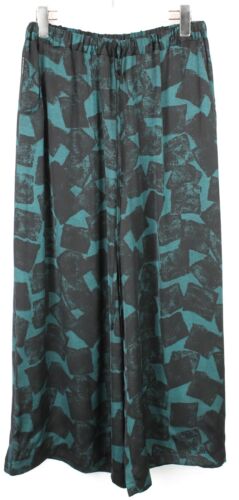 ARMANI JEANS Trousers Women's US 27 Elastic Waist Patterned Lined Flared Ankle - Picture 1 of 8