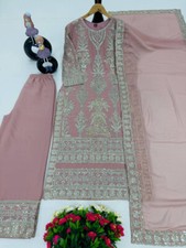 Stunning look Heavy Faux Georgette Palazzo Suit With Dupatta For Women