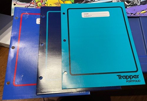 Vintage Mead Trapper Portfolios Ninja Turtles Batman Lot Of 7 90's Folders - Picture 2 of 4