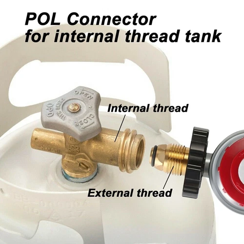 Regolatore Propano Regolabile Alta Pressione 12 Ft 0-30 PSI con Manometro per Griglia - Foto 9 di 19