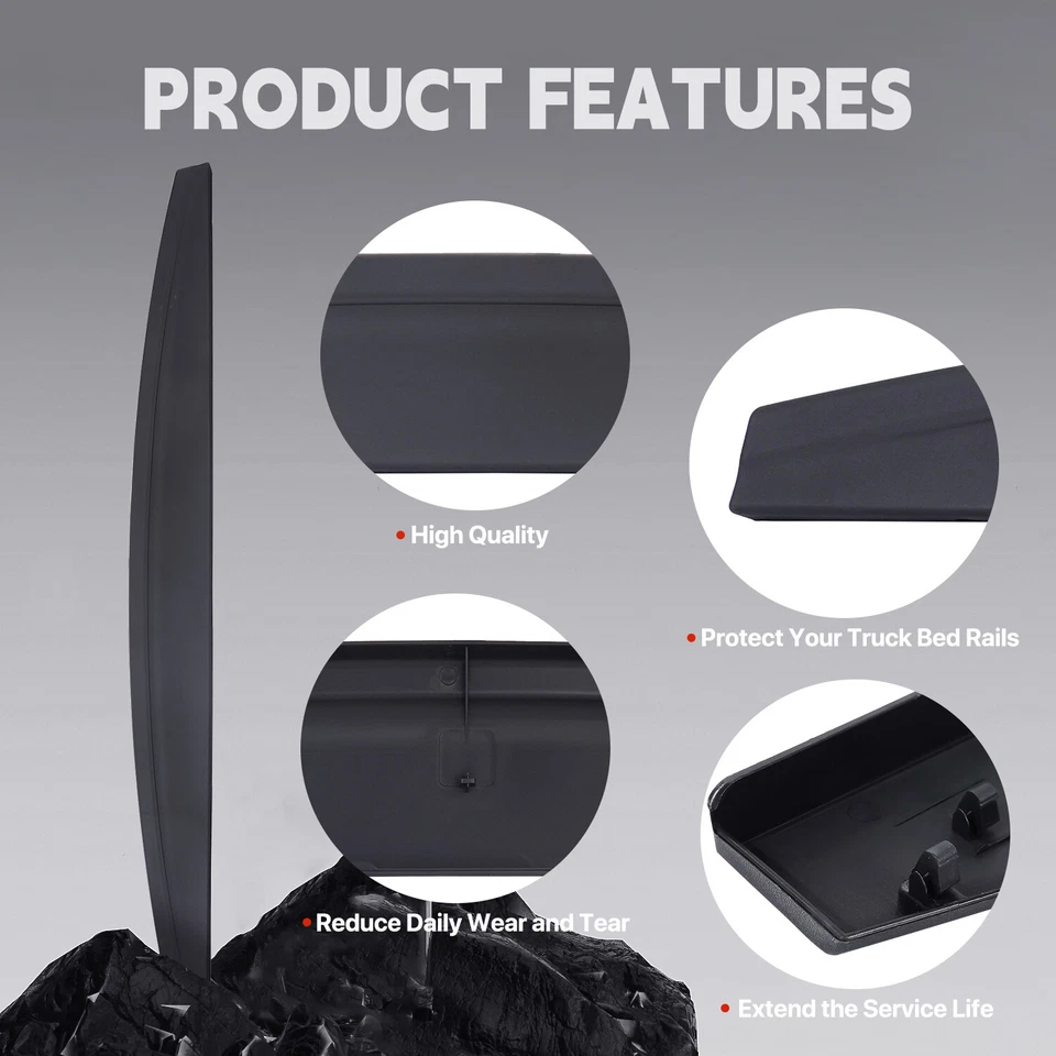 Fit For 2019 2020 2021 2022 Ram 3500 2500 Black Tailgate Spoiler Cap 68364364AA Foto 4 de 4