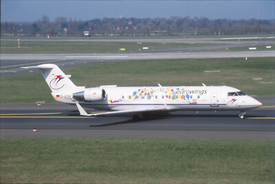 Dia D-ACRF Bombardier CRJ-200ER Eurowings Flugzeug 35mm ungerahmt O90-4-4
