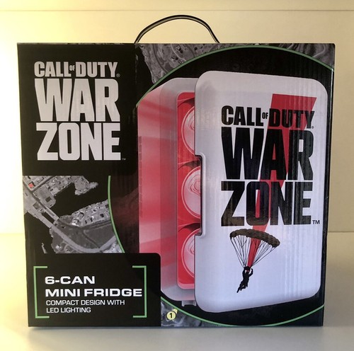 Call Of Duty War Zone Logo 6 Can Mini Fridge COD Game Room Decor LED Lights NEW - Picture 5 of 15