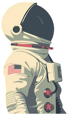 Astronaut sticker space weatherproof  bumper vinyl decal