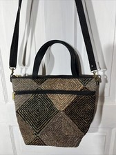 Danny K of Beverly Hills Made in USA Tapestry Geometric Shoulder bag Gently Used