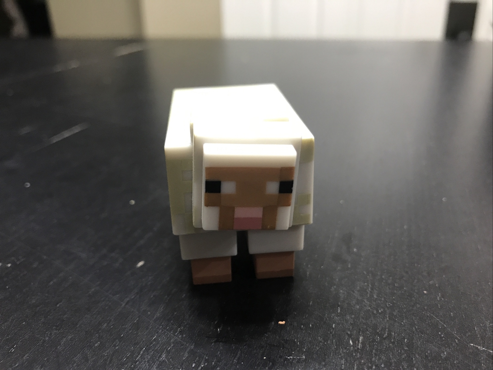 Minecraft Animal Figure Lot-(6)Wolf, Brown Cow, Sheep, Ocelot, Pig, And Chicken