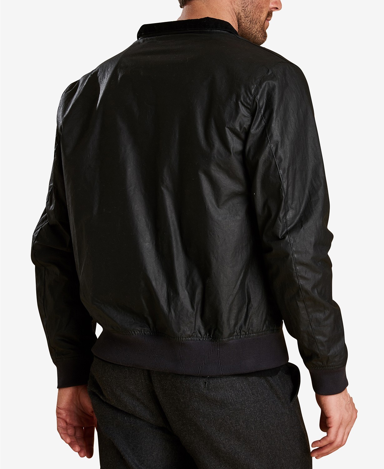 barbour hagart wax jacket black