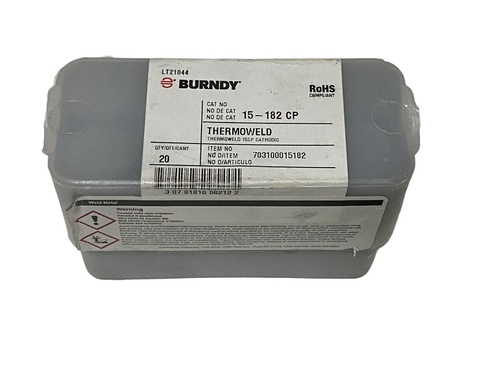 BURNDY 15-182 CP Thermoweld 15CP Cathodic - 18Pcs - New