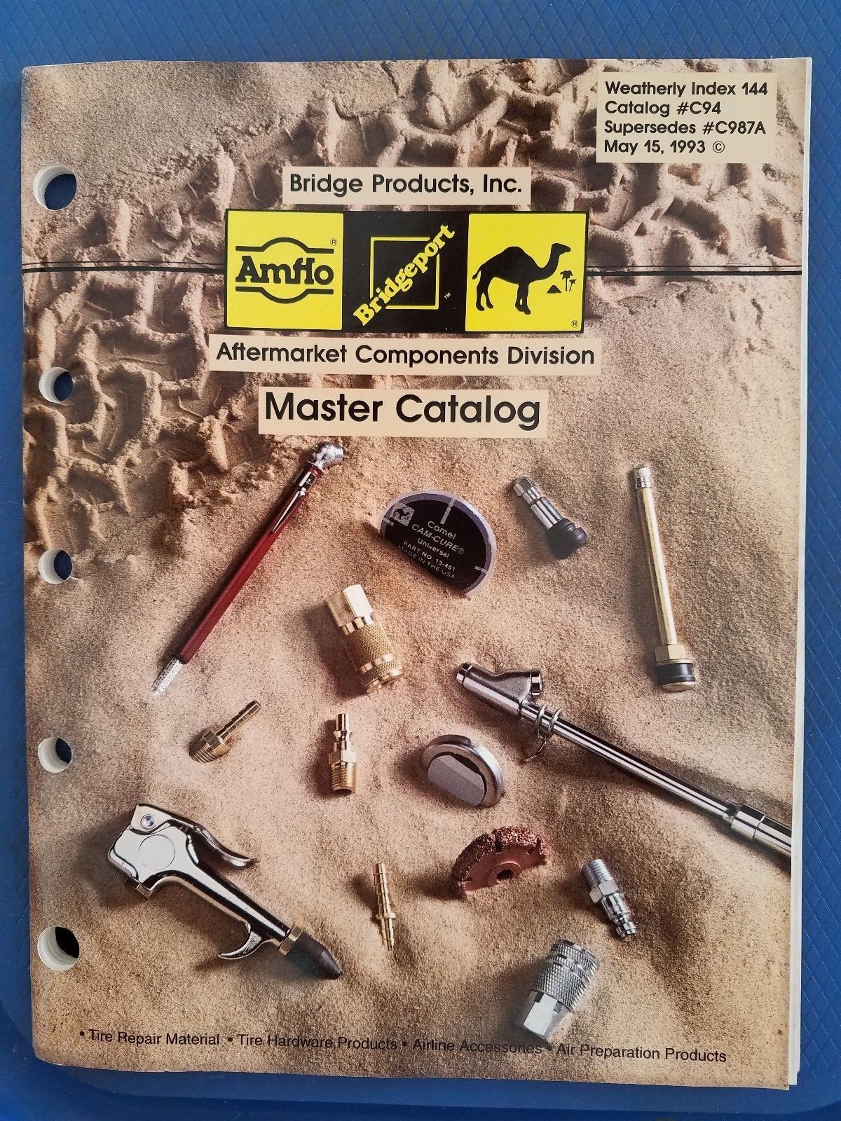 Bridge Products, Inc 1993 Master Catalog w/Price Lists AmfloBridgeport