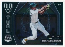 2021 Panini Mosaic RICKEY HENDERSON V Tool #VT3 *Athletics*