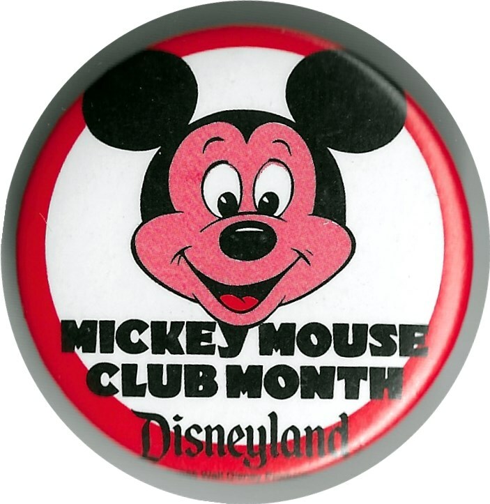 Disneyland - Mickey Mouse Club Month - Button - New - 1985