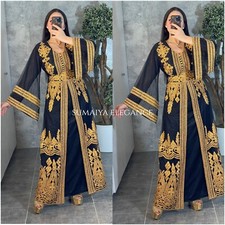 SALE New Moroccan Dubai Kaftans Farasha Abaya Dress Very Fancy Long Gown SE 1019