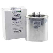 60 Mfd 370/440 Volt Oval Run Capacitor Tradepro Motor Compressor Pool Pump A/C