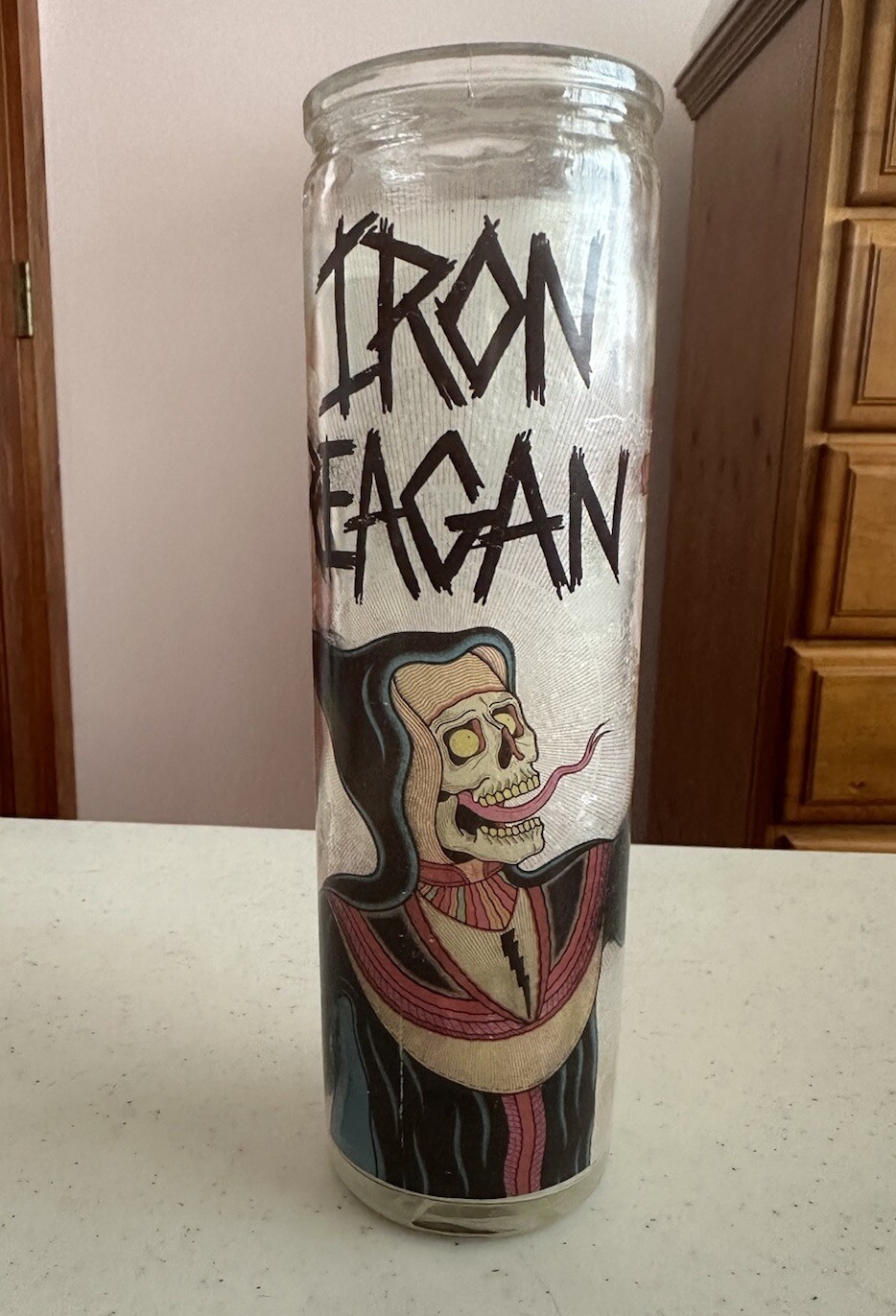 Iron Reagan Thrash Band Crystal Light 7 Days Jar Candle Crossover Ministry Tour