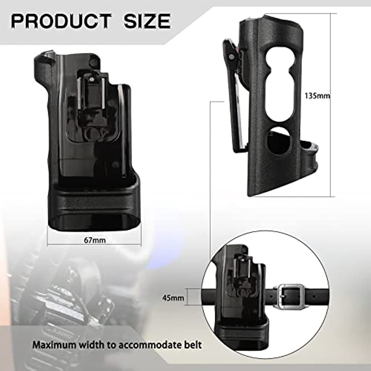 Belt Holster Radio Holder for Motorola APX6000/APX8000/PMLN5709