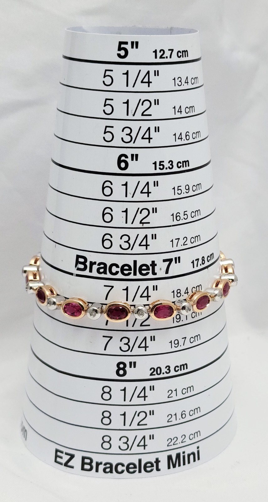 14K Solid Two Tone Multi Color Gold Ruby & Diamon… - image 21