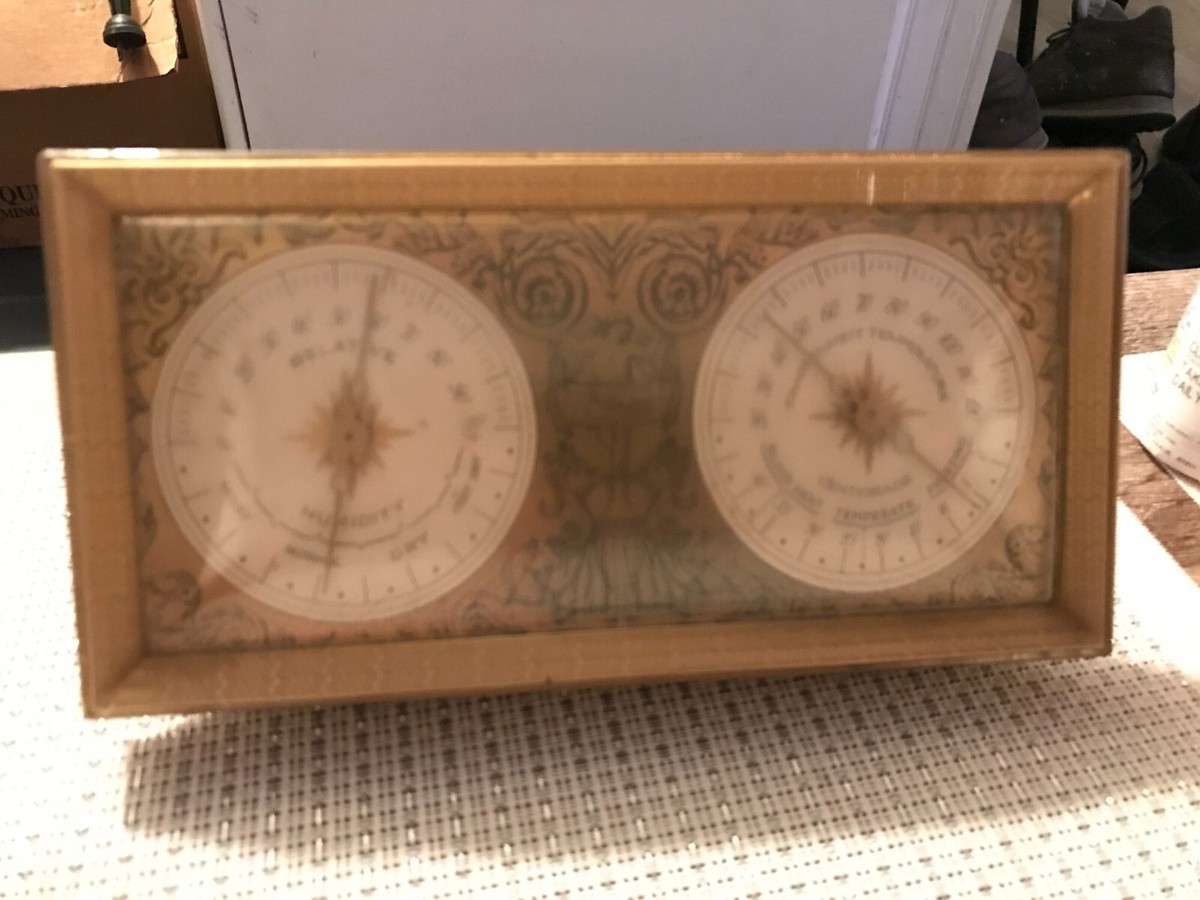 VINTAGE Wittnauer THERMOMETER BAROMETER PLASTIC 8 X 4 INCH | eBay