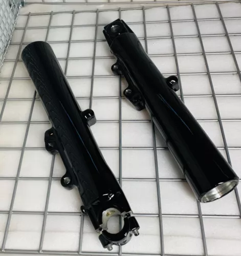 Harley TOURING ELECTRA GLIDE 2000 FLHR FLHX BLACK Slider Fork Legs EXCHANGE