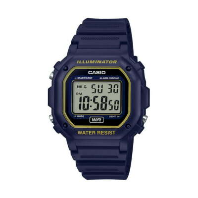 Casio F108WH-2A2 Men's Illuminator Digital Blue Resin Watch