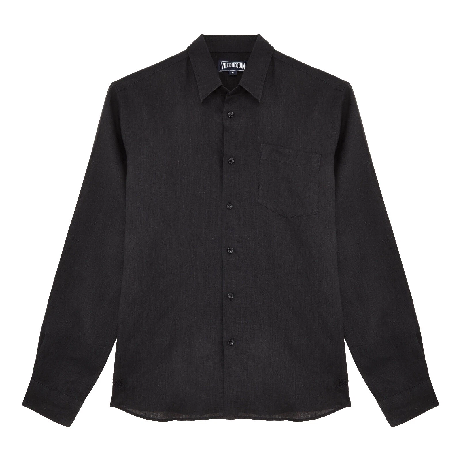 Vilebrequin男式亚麻休闲纽扣衬衫