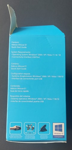 Illuminated Vertical Ergonomic Mouse - Adesso iMouse E1 - Picture 7 of 11