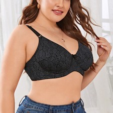UK Size Plus Size Minimizer Bra Women Underwired Full Cup Bra Firm Control Bra