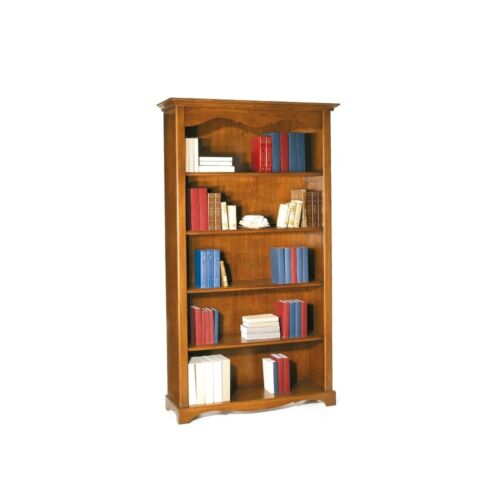 Estante Librería Archivo Arte Pobre 5 Estantes Nogal Oscuro Clásico