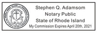 Self-inking Official State Of Rhode Island Notary Rubber Stamp, Rectangle, Self-inking Official State Of Rhode Island Notary Rubber Stamp, Rectangle,