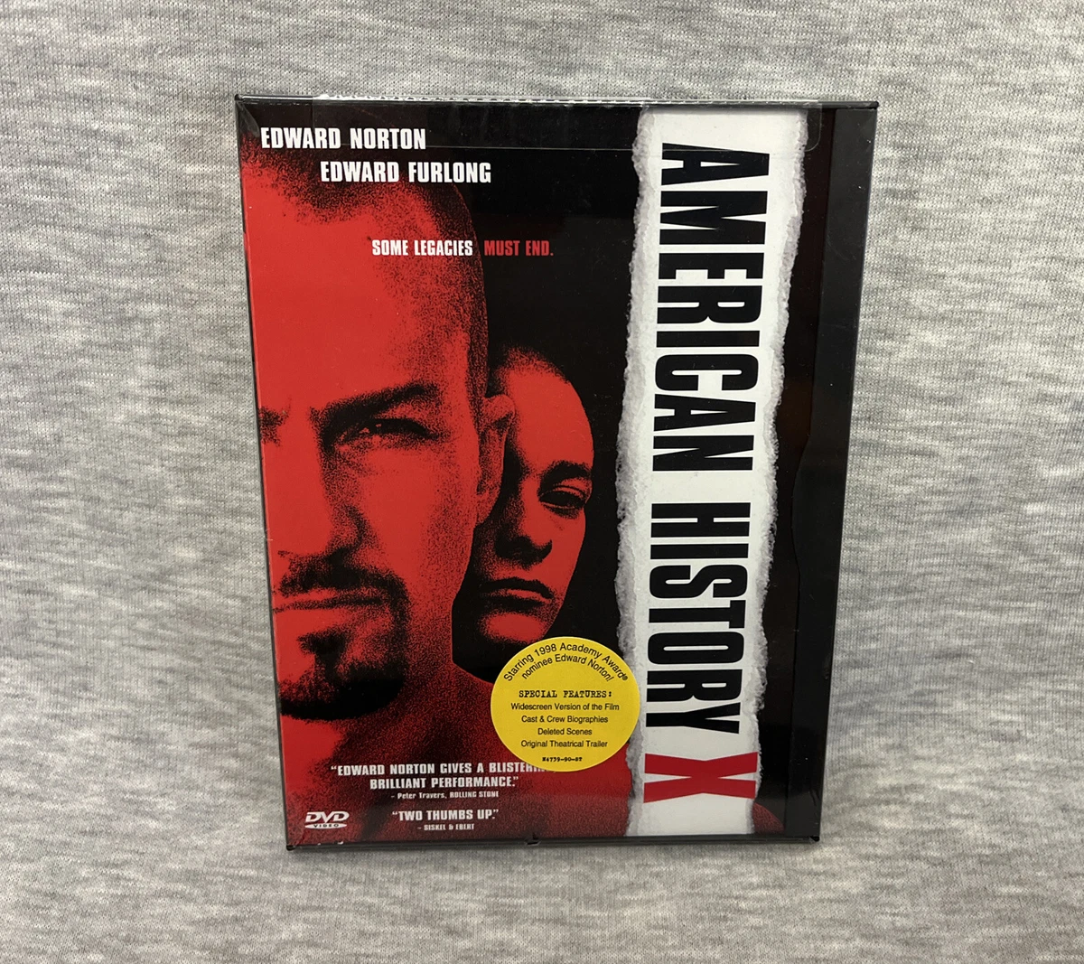 American History X - DVD, Widescreen, Edward Norton Deleted Scenes - New