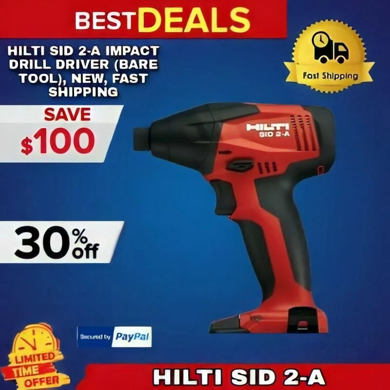 HILTI SID 2-A IMPACT DRILL DRIVER (BARE TOOL), NEW, FAST SHIPPING