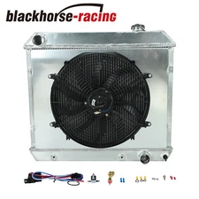 For 1963-1966 1965 Chevy C/K Pickup Truck C10 C20 C30 3 Row Radiator Shroud Fan