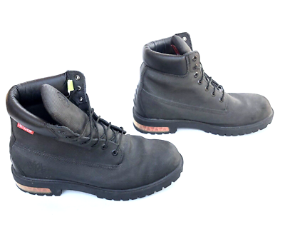 Timberland Helcor Boots Sz 12 USM Blk Leather 6