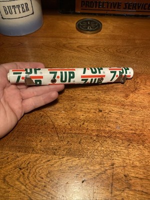Vintage 7-UP Display Rack Shelf Liner Spring  Roll 1969 Crate Cover