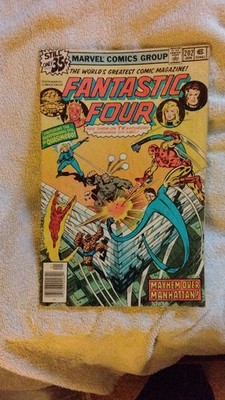 Marvel Comics Fantastic Four #202 Mayhem Over Manhattan 1978 Quasimodo Boarded