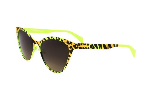 Lunettes De Soleil Italia Independent I-I MOD METAL 022 - Monture Bleue 55/15/140 - Neuf Avec étui