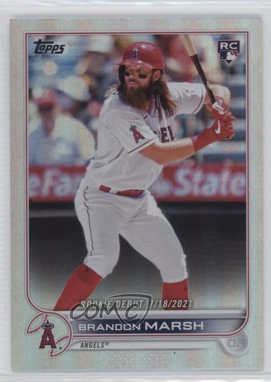 2022 Topps Update Rookie Debut Rainbow Foil Brandon Marsh #US35 3pu