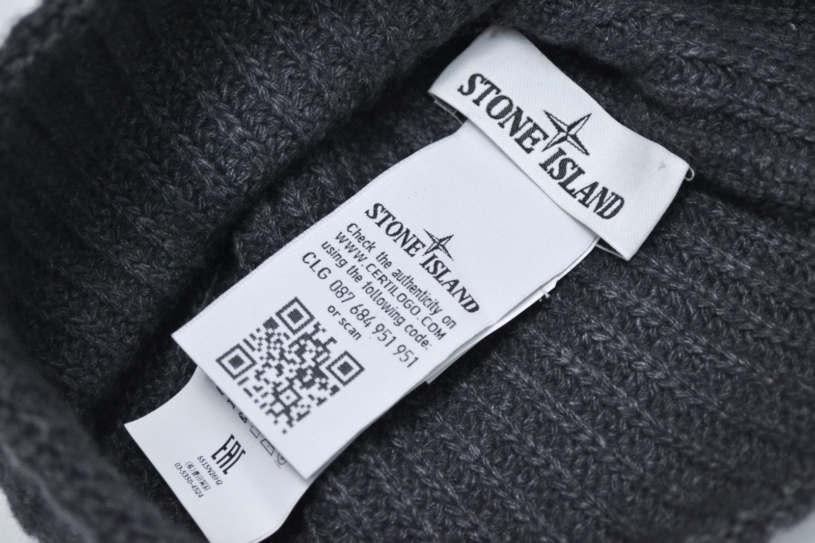 Stone Island Patch Logo Ribbed Wool Cashmere Poly… - image 5