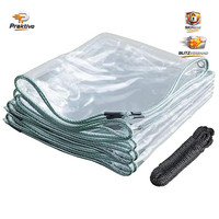 Abdeckplane Transparent PVC 420G/M² 0,3Mm Wasserdicht 1X5M GartenmöBel