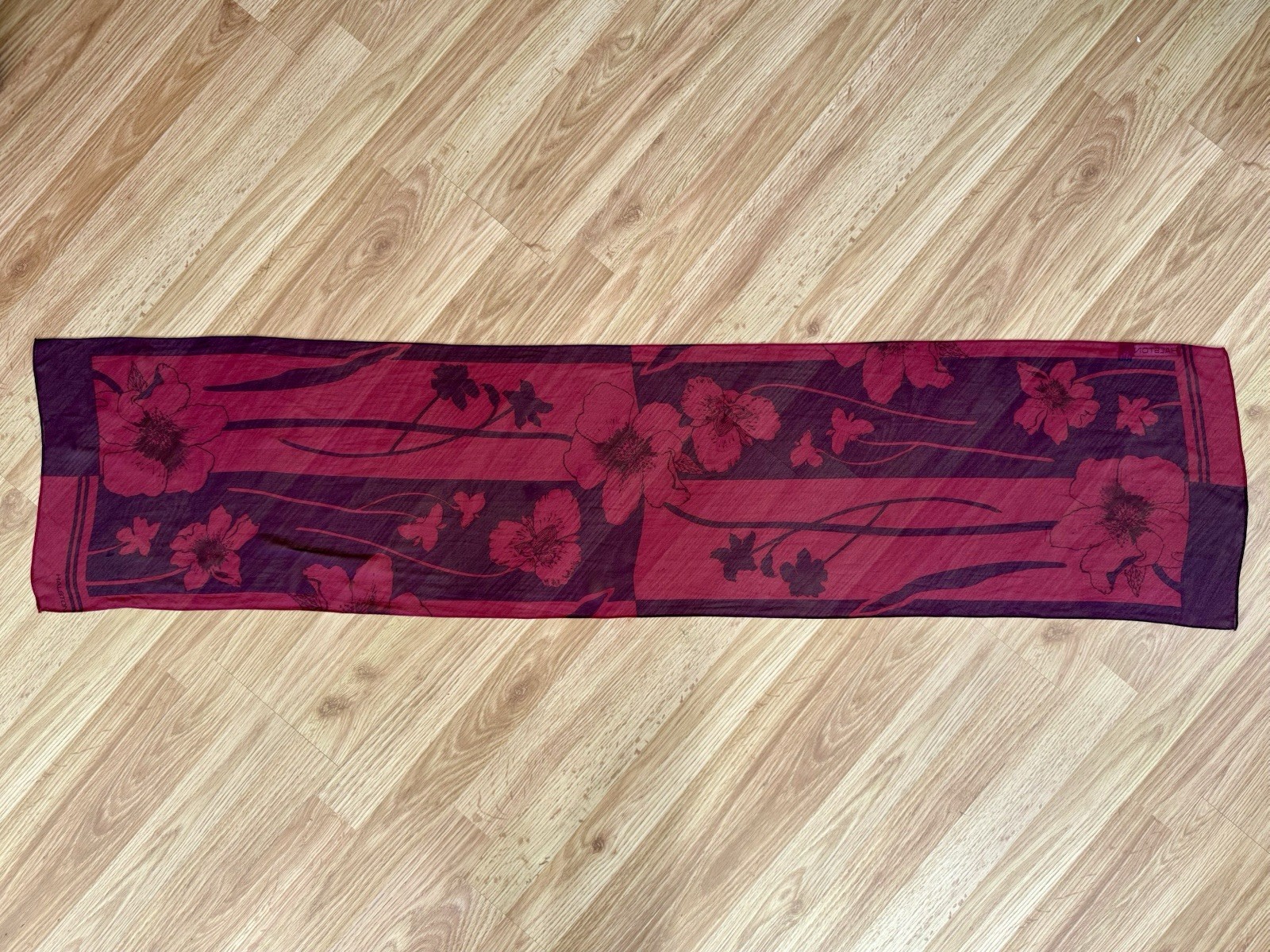 Halston Women’s Rectangular Semi- Sheer Floral Pr… - image 3