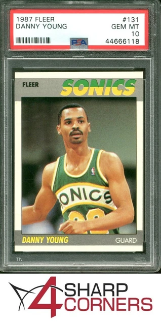 1987 FLEER #131 DANNY YOUNG RC SUPERSONICS PSA 10 SET BREAK