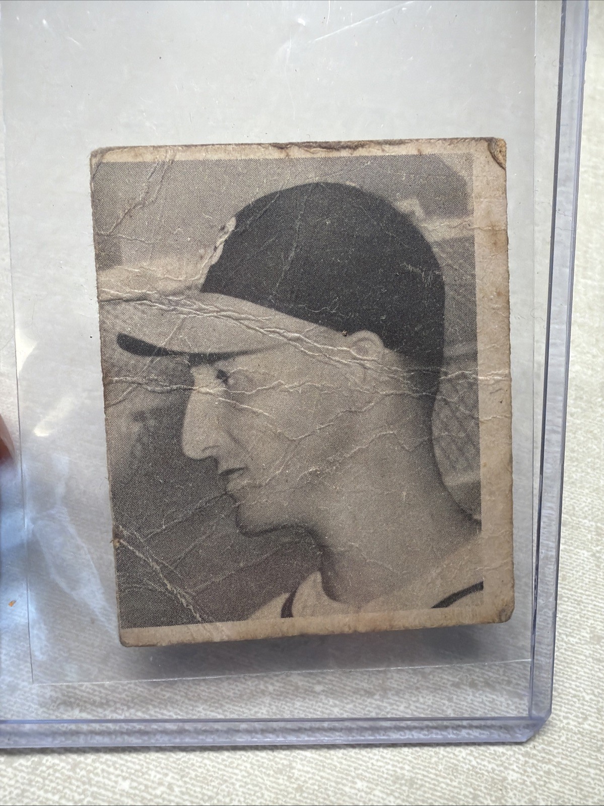 1948 Bowman #18 Warren Spahn Rookie Card  Hall of Fame Genuine Original MC Poor