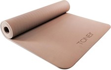 TONE Fitness Yoga Mat 1/4" Thick Non Slip Exercise  Pilates Mat for Home Workou