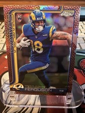 2025 Topps Chrome Terrance Ferguson Football Leather  Refractor Rams RC