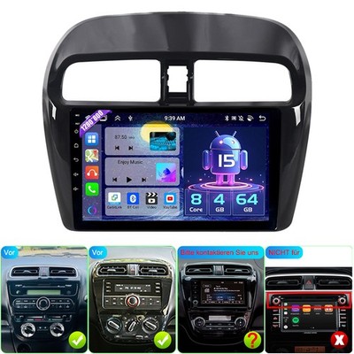 Für Mitsubishi Space Star Mirage Android 15 Autoradio 8-Core Carplay GPS Navi FM