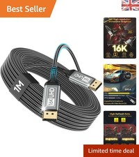 Image of Ultra-High-Performance DisplayPort 2.1 Cable 1M - Supports 16K, 80Gbps Bandwidth