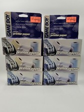 Game Boy Printer Paper 3x Rolls per box. White Yellow Blue paper colors. NIB